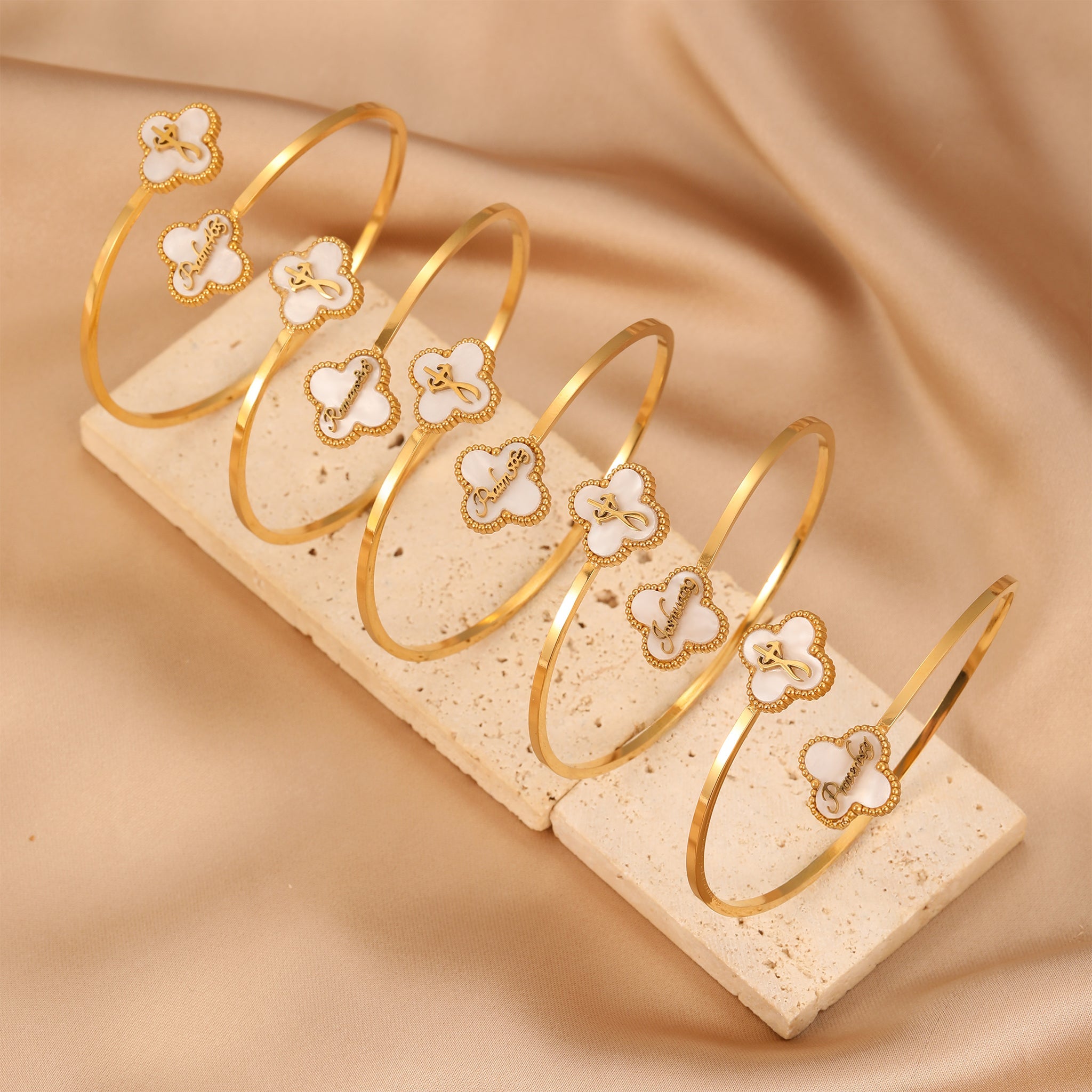 Christian Clover Bangle Bracelets – Gospel Galore