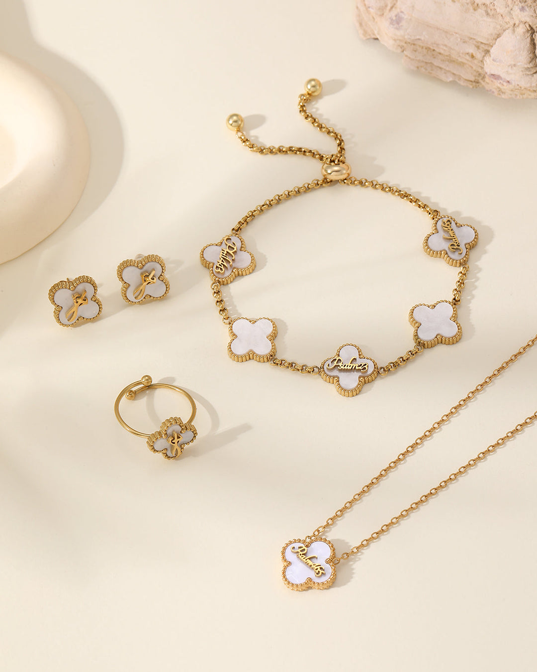 Gold Faith-Inspired Clover Collection