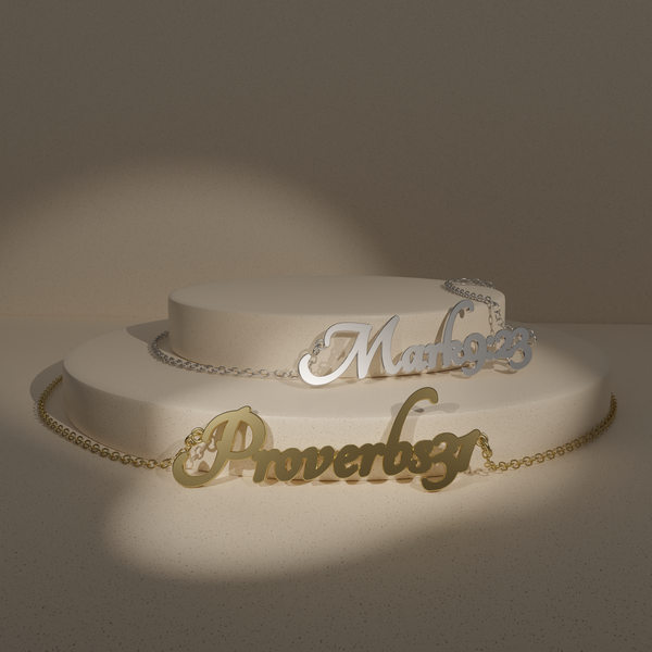 Bible Versed Name necklaces