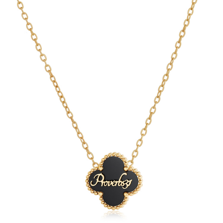 Bible Versed Clover Necklaces (Gold)
