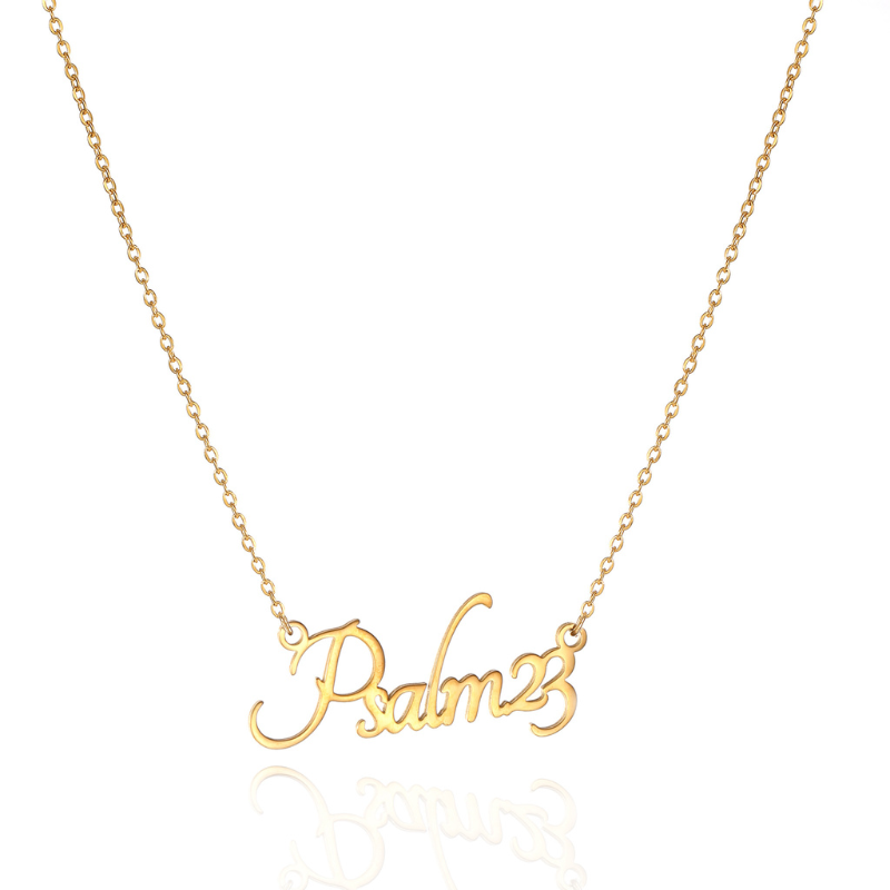 Bible Versed Name Necklaces (Gold)