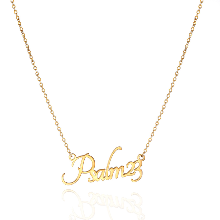 Bible Versed Name Necklaces (Gold)