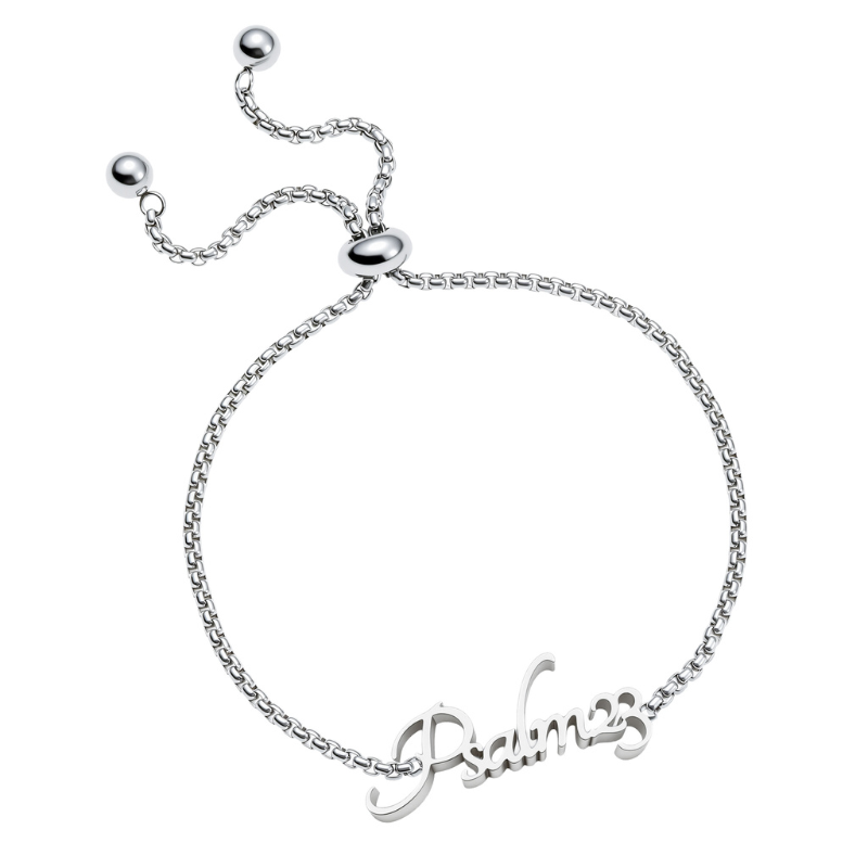 Bible Versed Name Bracelets (Silver)