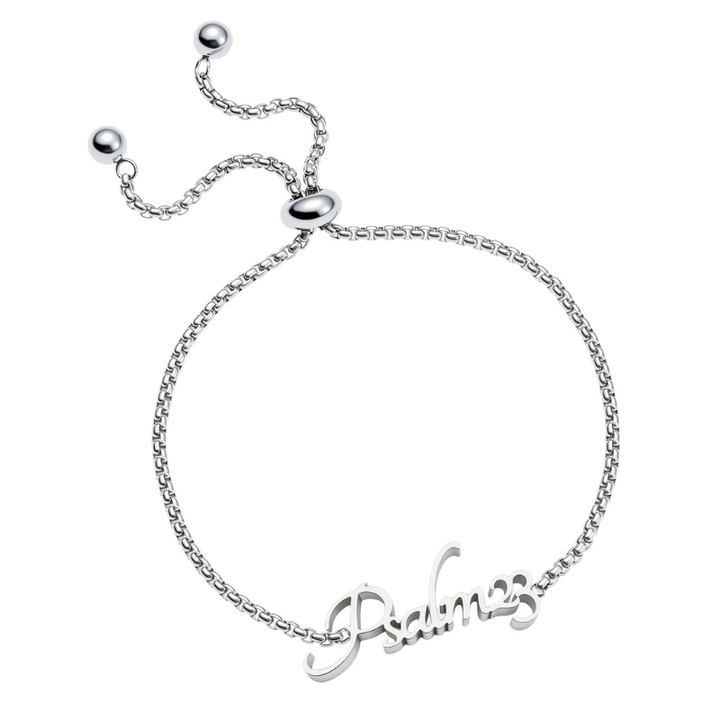 Bible Versed Name Bracelets (Silver)