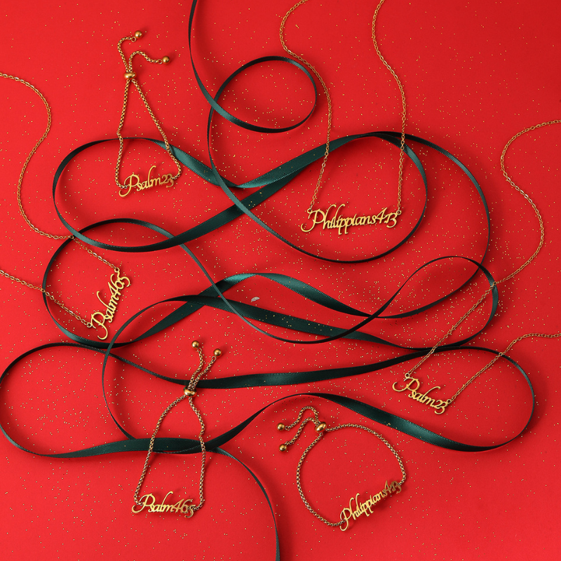 Bible Versed Name Bracelets (Gold)