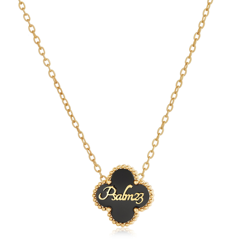 Bible Versed Clover Necklaces (Gold)