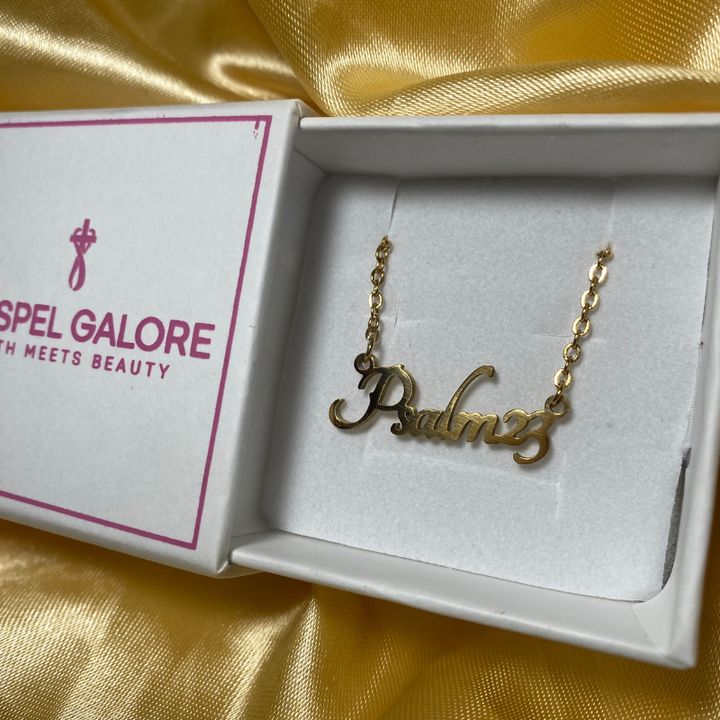 Bible Versed Name Necklaces (Gold)