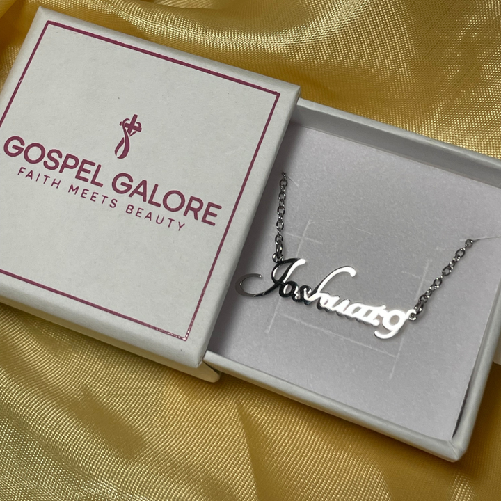 Bible Versed Name Necklaces (Silver)