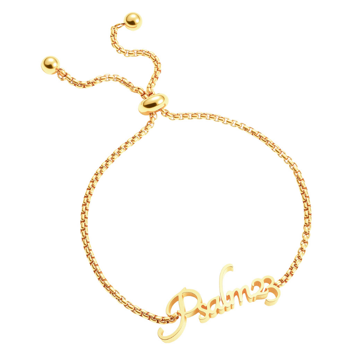 Bible Versed Name Bracelets (Gold)