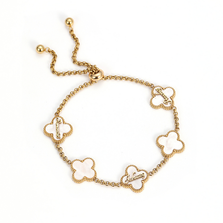 Bible Versed Clover Bracelets (Gold)