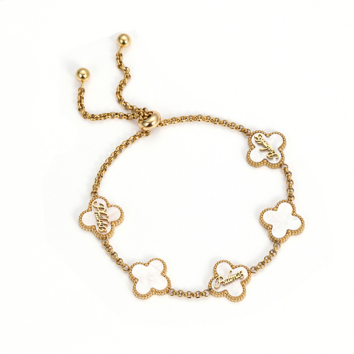 Bible Versed Clover Bracelets (Gold)