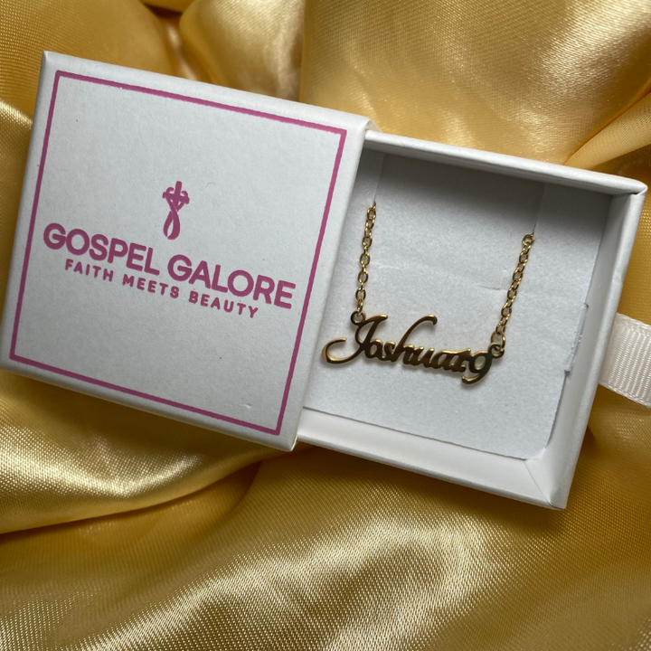 Bible Versed Name Necklaces (Gold)