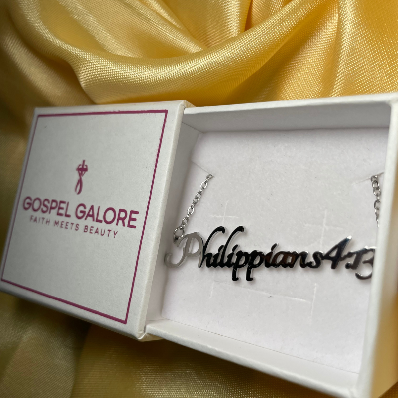 Bible Versed Name Necklaces (Silver)