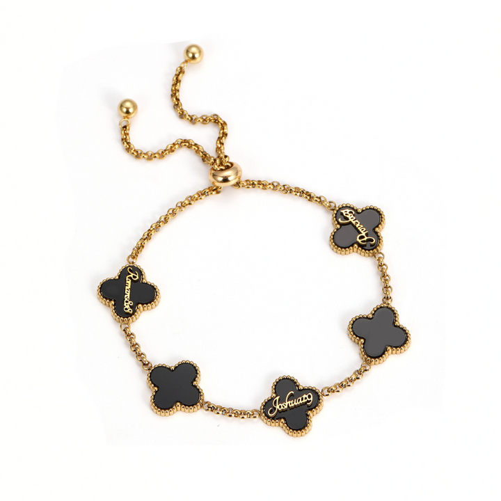 Bible Versed Clover Bracelets (Gold)