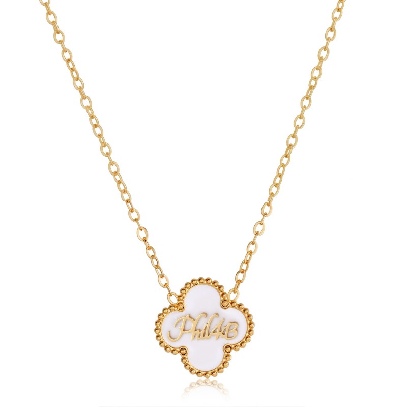 Bible Versed Clover Necklaces (Gold)