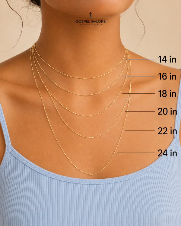 Necklaces size guide