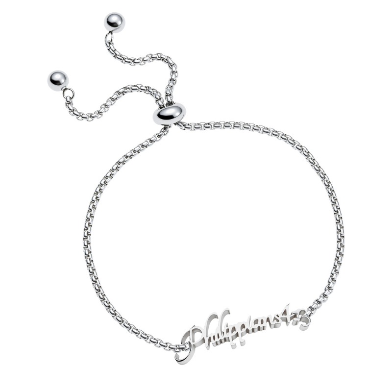 Bible Versed Name Bracelets (Silver)