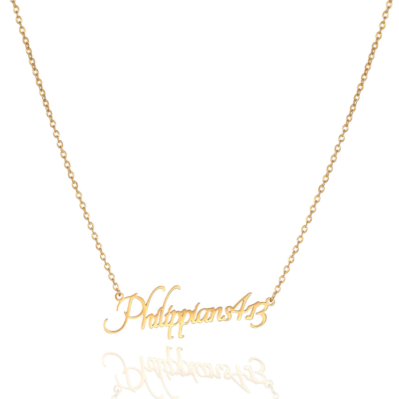 Bible Versed Name Necklaces (Gold)