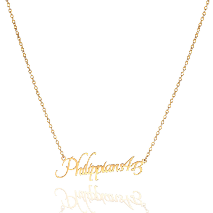 Bible Versed Name Necklaces (Gold)
