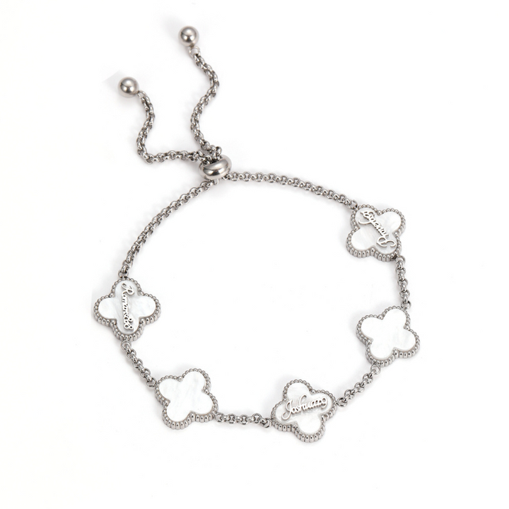 Bible Versed Clover Bracelets (Silver)