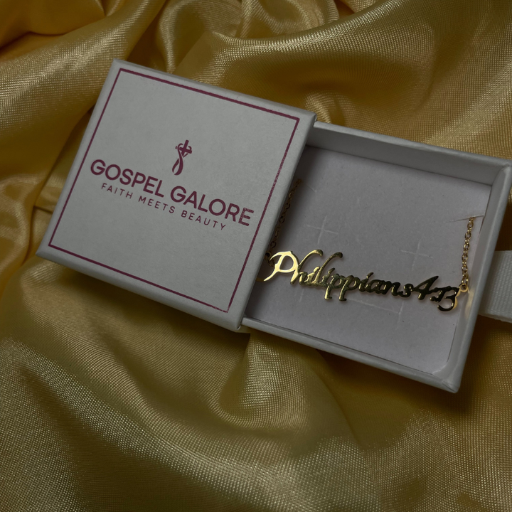 Bible Versed Name Necklaces (Gold)