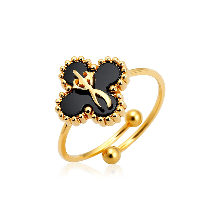 Faith-Inspired Clover Rings (Gold)
