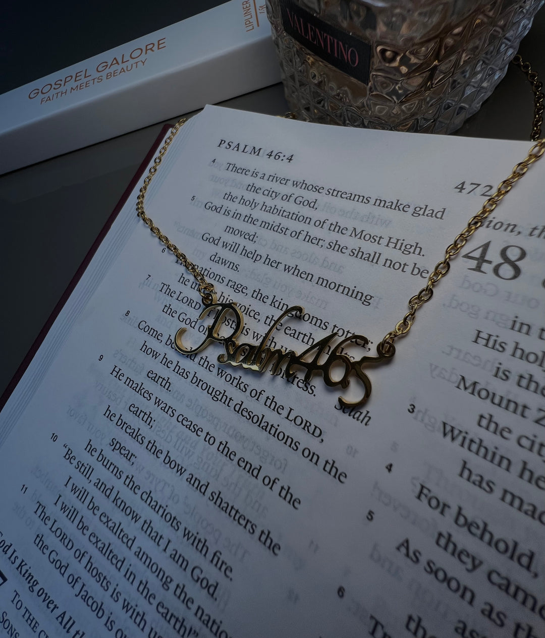 Psalm 46:5 bible versed necklace