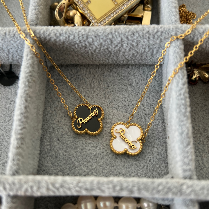 Bible Versed Clover Necklaces (Gold)