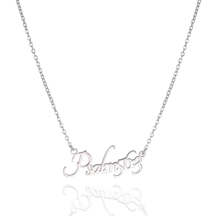 Bible Versed Name Necklaces (Silver)