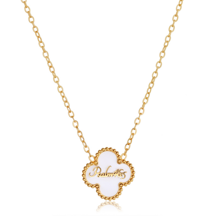 Bible Versed Clover Necklaces (Gold)
