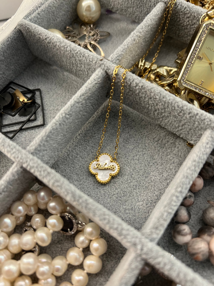 Bible Versed Clover Necklaces - Gold