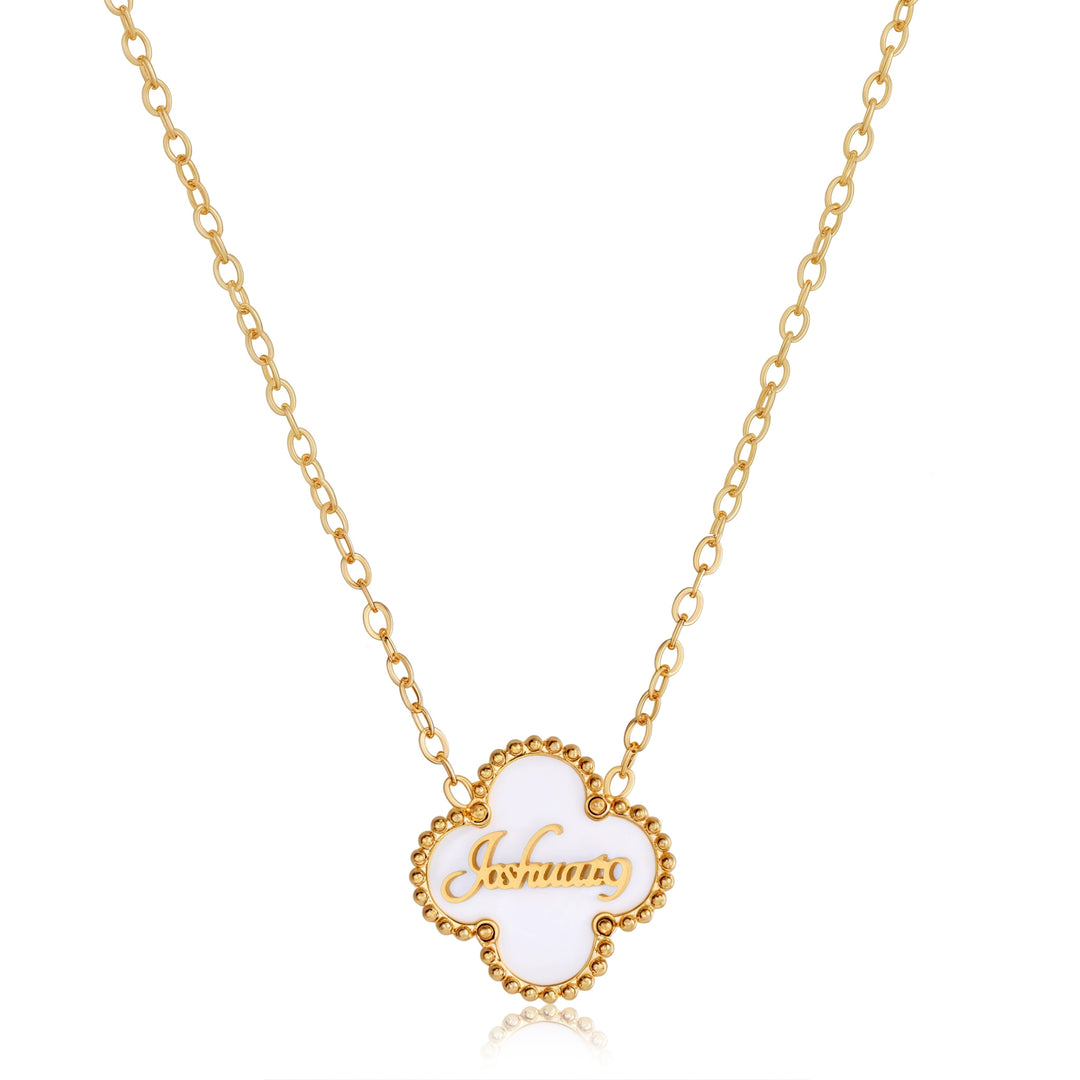 Bible Versed Clover Necklaces (Gold)