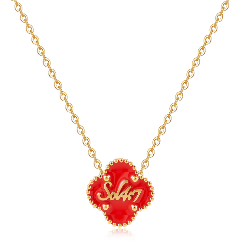 Bible Versed Red Clover Necklaces (Gold) - Limited Edition