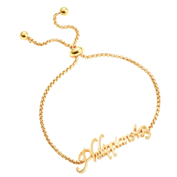 Bible Versed Name Bracelets (Gold)