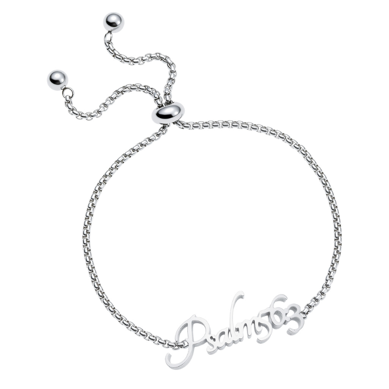 Bible Versed Name Bracelets (Silver)