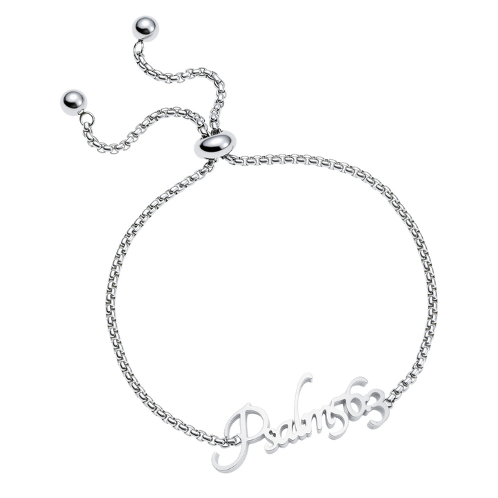 Bible Versed Name Bracelets (Silver)