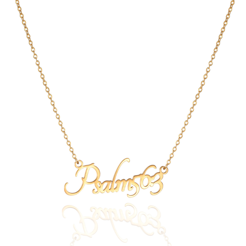 Bible Versed Name Necklaces (Gold)