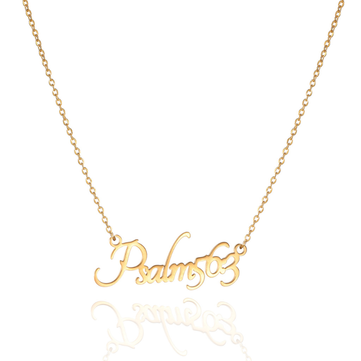Bible Versed Name Necklaces (Gold)