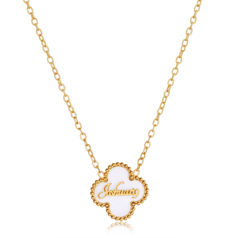 Bible Versed Clover Necklaces (Gold)