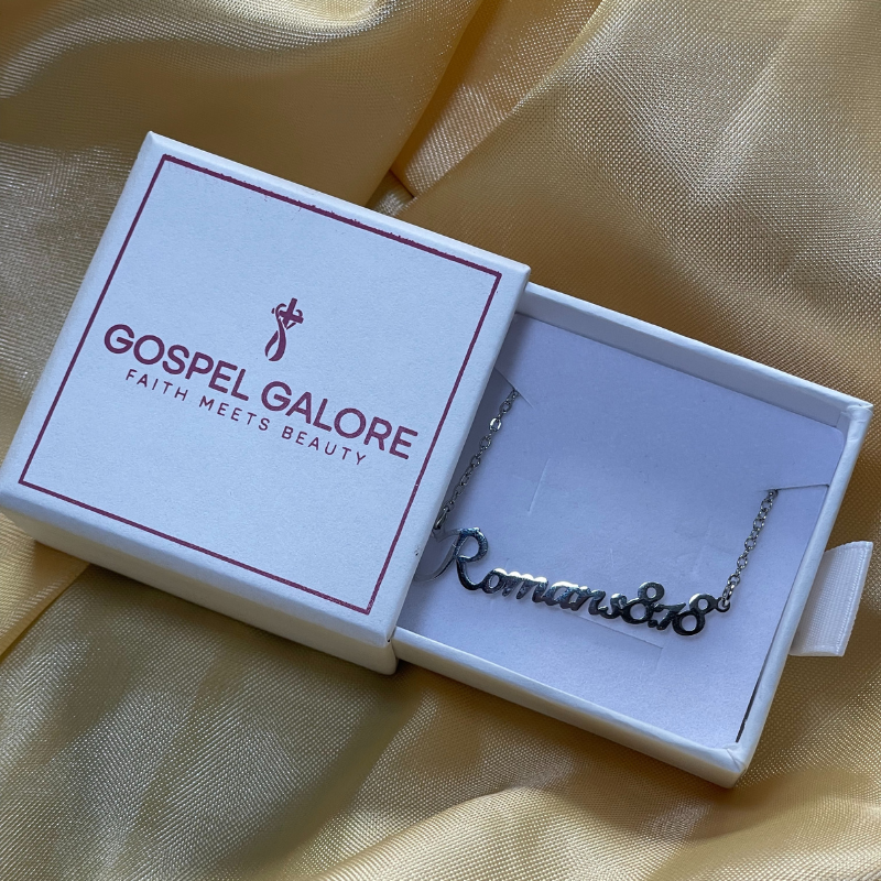 Bible Versed Name Necklaces (Silver)