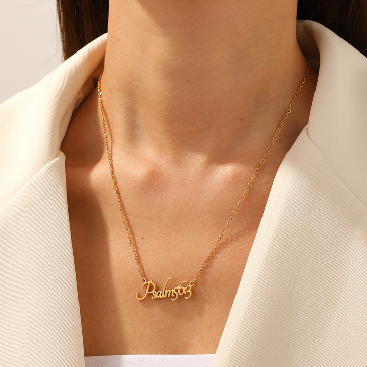 Bible Versed Name Necklaces (Gold)
