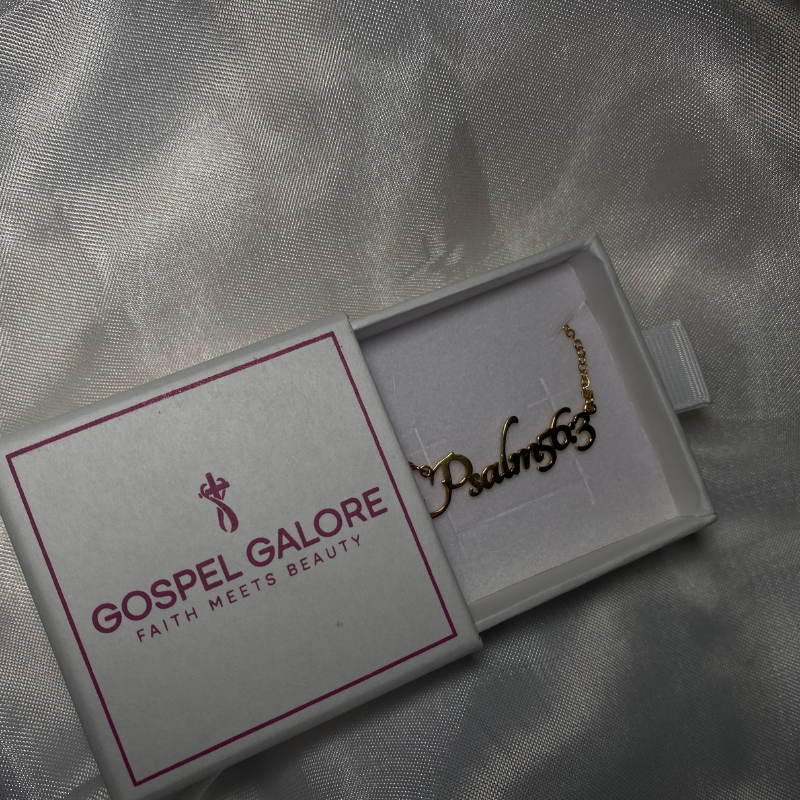 Bible Versed Name Necklaces (Gold)