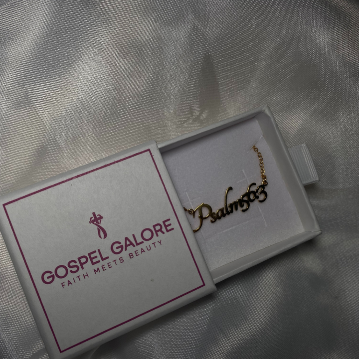 Bible Versed Name Necklaces (Gold)