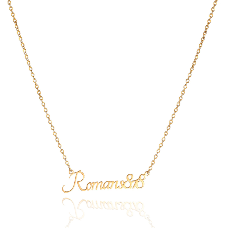 Bible Versed Name Necklaces (Gold)