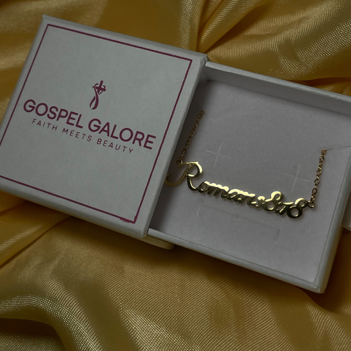 Bible Versed Name Necklaces (Gold)