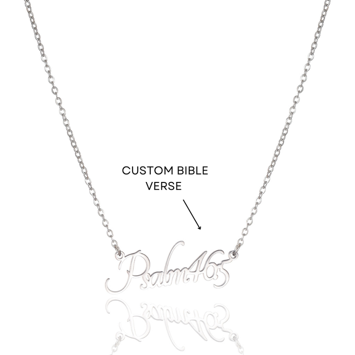 Bible Versed Name Necklaces (Silver) - Personalised