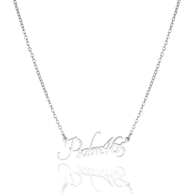 Bible Versed Name Necklaces (Silver)