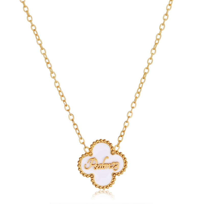 Bible Versed Clover Necklaces (Gold)