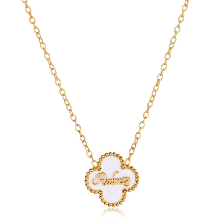Bible Versed Clover Necklaces (Gold)