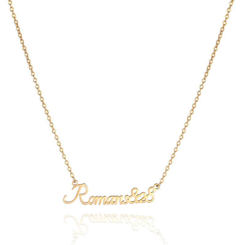 Bible Versed Name Necklaces (Gold)